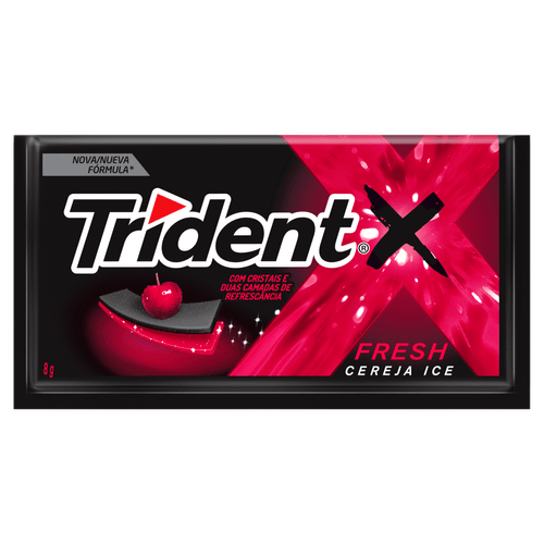Goma De Mascar Trident Fresh Cereja 8G 5Un - Trident