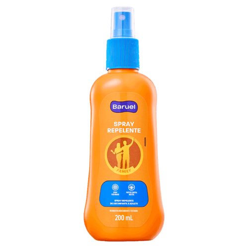 Repelente Spray Family Aerosol 200ml Baruel 6h