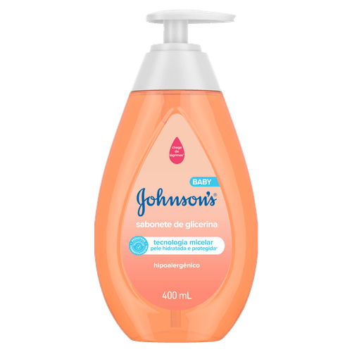Sabonete Líquido Bebê Cabeça aos Pés 400ml Glicerina Johnson's Hipoalergênico