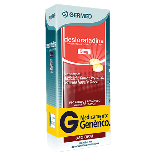 Desloratadina 5mg 10 Comprimidos Revestidos - Genérico - Germed