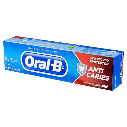 Creme dental 123 70g menta suave Oral-B