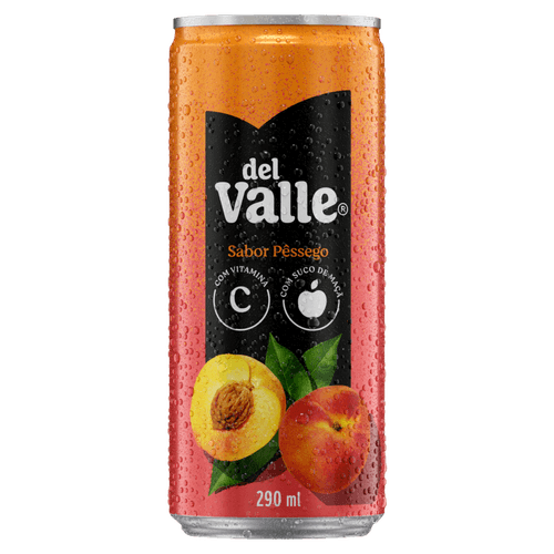 Suco Mais Pêssego 290 ml com Vitamina C Del Valle