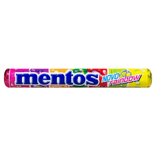 Confeito Sortido Mentos Rainbow Pacote 37,5g 14 Unidades