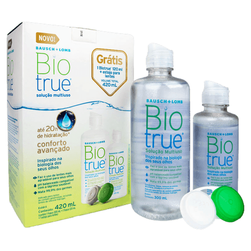 Kit Solução Multi Biotrue 300 + 120ml 120ml + Est