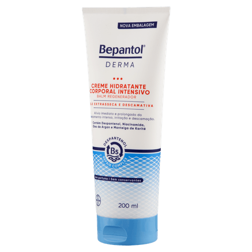 Loção Corporal Derma Hidratante Restaurador Branco/Azul 200 mL Bepantol
