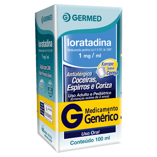 Loratadina 1mg/ml Xarope 100ml - Germed