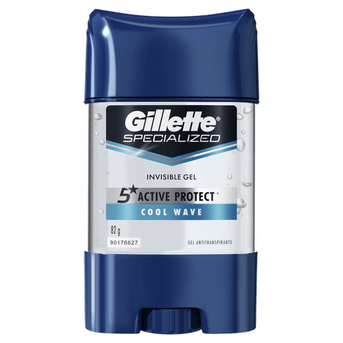 Antitranspirante Gel Invisible Cool Wave Gillette Specialized 82g