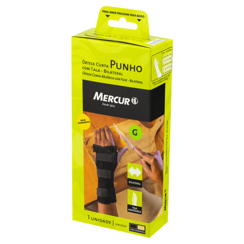 Órtese Punho C/ Tala Bilateral Preta G