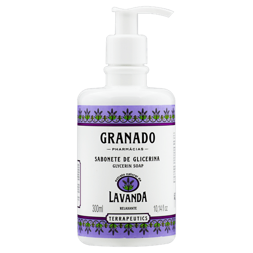 Sabonete Líquido Glicerina Terrapeutics 300ml Lavanda Granado