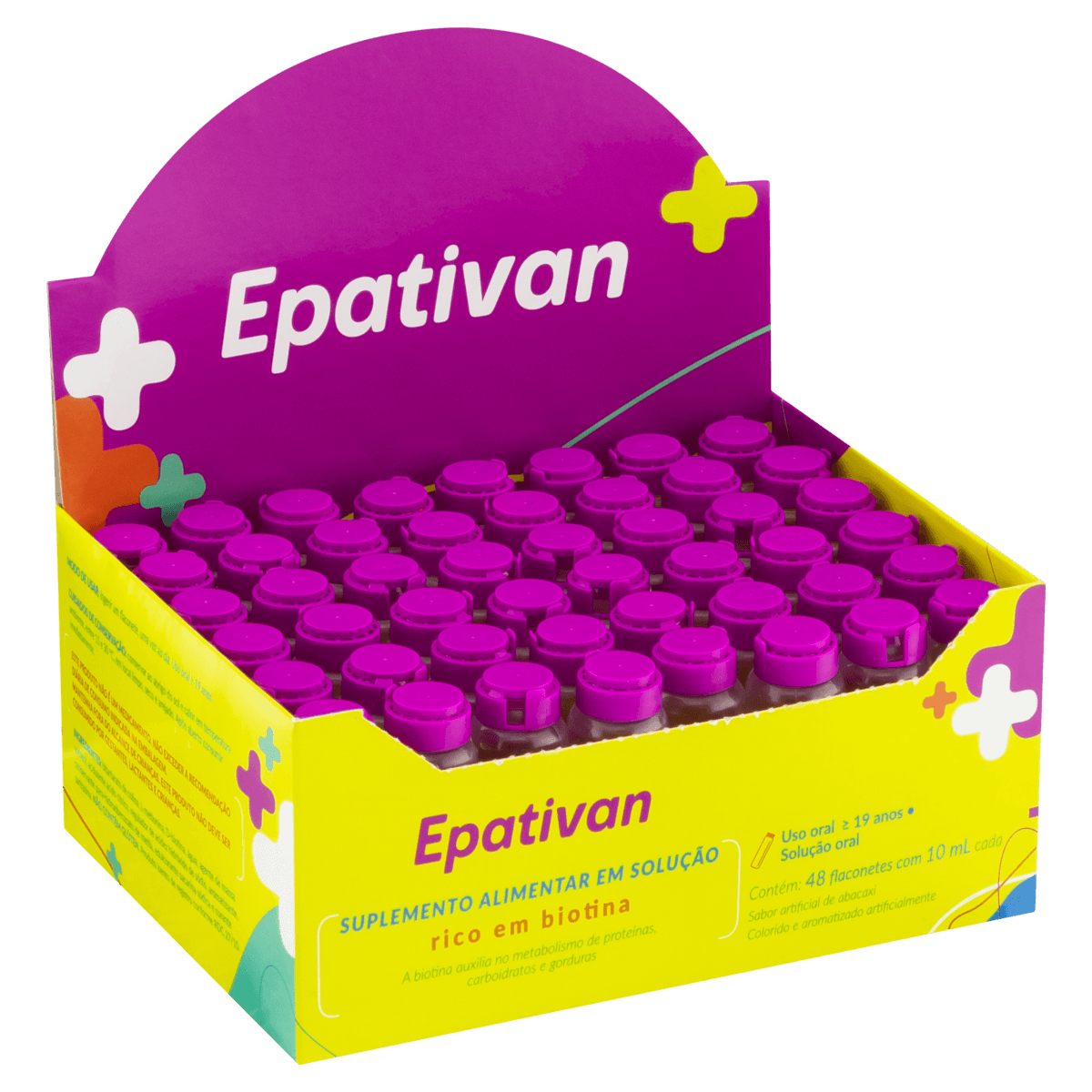 Epativan 100 + 50 + 10mg/ml Solução Oral 1 Flaconetes 10ml