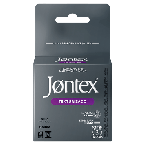 Preservativo Sensation Texturizado 3 Unidades Jontex