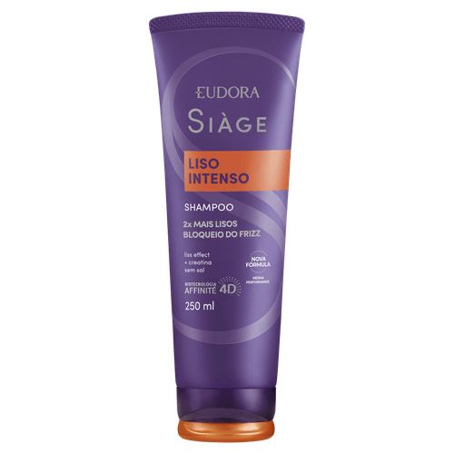 Shampoo Eudora Siage Liso Intenso 250ml