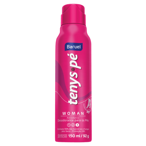 Desodorante para Pés Jato Seco Woman 150ml Floral Tenys Pé