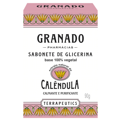 Sabonete Barra Terrapeutics 90g Calêndula Glicerina Granado