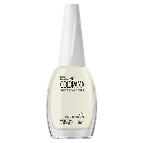 Esmalte Natural Veu Transparente 8 ml Colorama