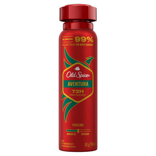 Desodorante Antitranspirante Spray Old Spice Aventura 150ml Amadeirado Cítrico