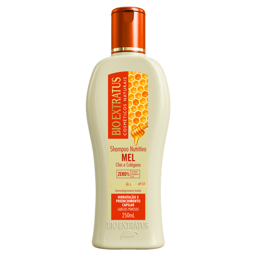 Shampoo Mel 250ml Bio Extratus para Cabelos Porosos