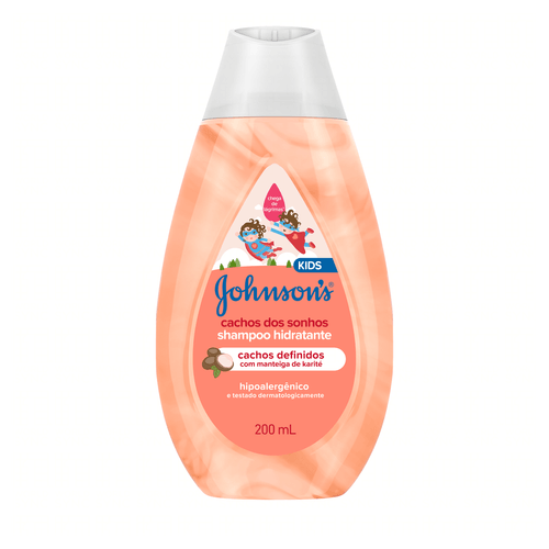 Shampoo infantil Cachos dos Sonhos 200ml Manteiga de Karité Johnson's Kids - Hidratação