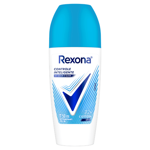 Desodorante Antitranspirante Roll-on Cotton 50ml Rexona