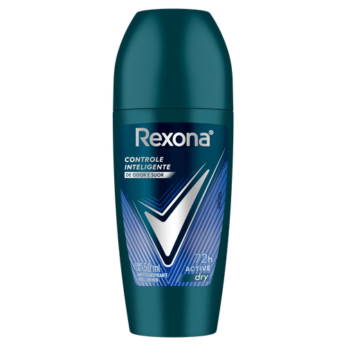 Desodorante Antitranspirante Roll-on Active 50ml Notas Cítricas Rexona Men