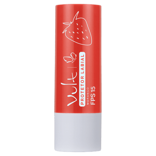 Protetor Labial Bálsamo Morango 3,5g Vult FPS15 Hidratante