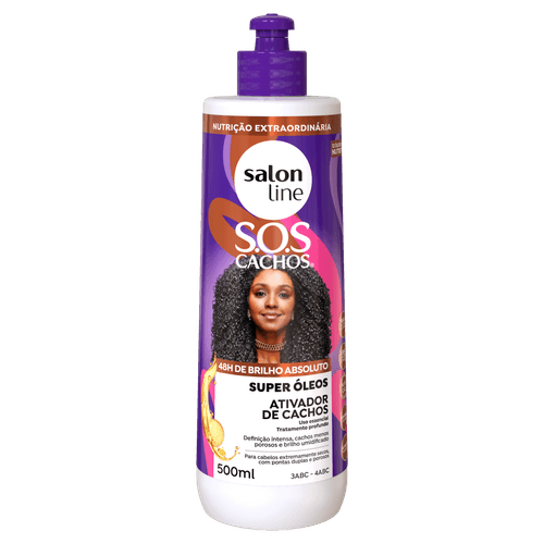Ativador de Cachos S.O.S Nutritivo Creme 500ml Salon Line