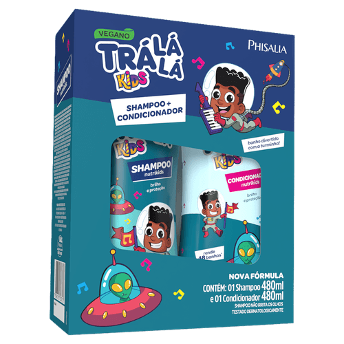 Kit Shampoo + Condicionador Nutrikids Johnny Bra Tra La La - Tra La La