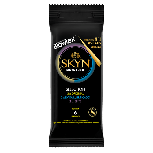 Preservativo Masculino Skyn Selection 6 Un Poliisopreno Sintético Blowtex