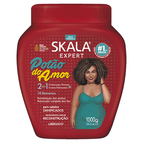 Creme de Tratamento 18 Elementos + Argi 1kg Skala para Cabelos Danificados