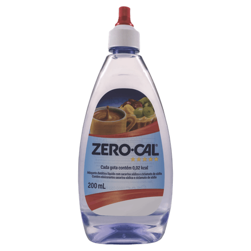 Adoçante Líquido Zero-Cal Sacarina - 200ml