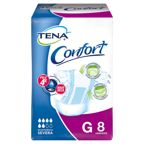 Fralda Biofralal Geriátrica Confort Plus G 8Un - Biofral