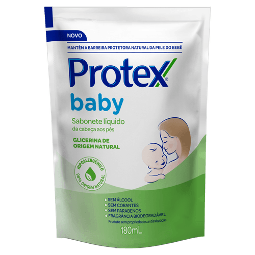 Sabonete Líquido Protex Baby Glicerina 180ml Refil