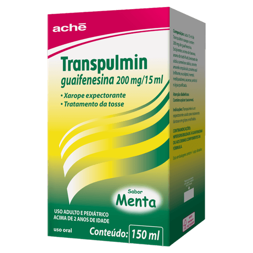 Antitussigeno Ache Transpulmin Xarope 150ml - Ache