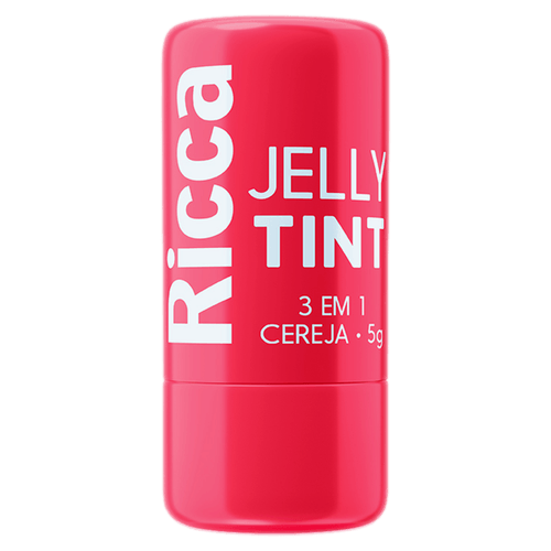 Ricca Bastão Jelly Tint 3 em 1 Cereja 5g Batom/Blush/Sombra