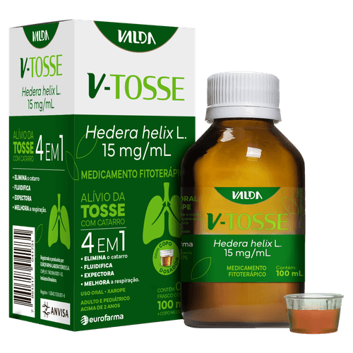 Xarope Expectorante Bromexina 15 mg/ml 100 ml V-TOSSE