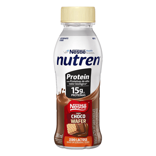 Bebida Láctea Nutren Protein 15g de proteínas Chocowafer - 260ml