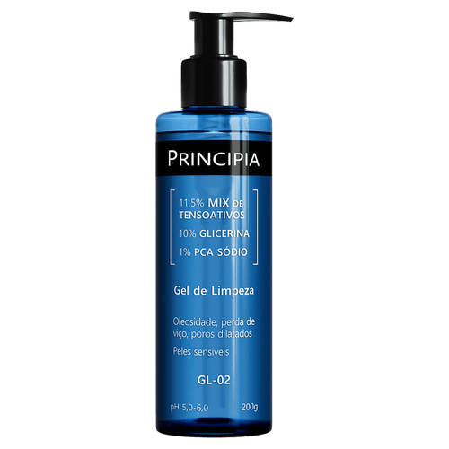 Gel de Limpeza Facial GL-02 Azul Translúcido 200g Principia