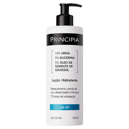 Loção Hidratante LH-01 10% Ureia Branco 500ml Principia