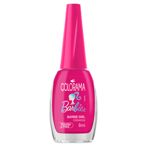 Esmalte Barbie Girl Rosa Cremoso 8ml Colorama