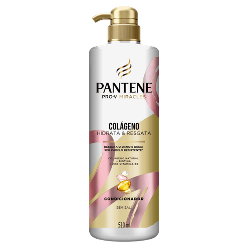 Condicionador Colágeno Hidrata e Resgata 510ml Pantene para cabelos danificados
