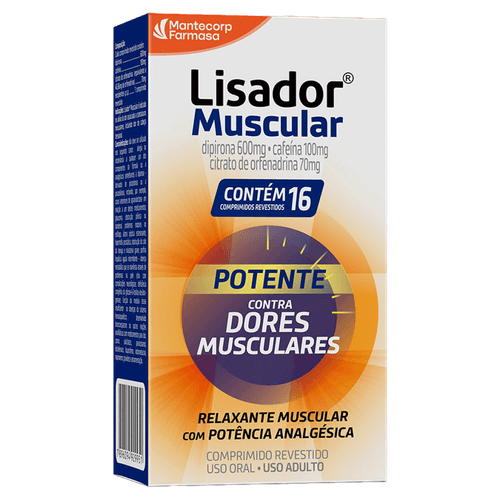 Lisador Muscular 600mg - 16 Comprimidos