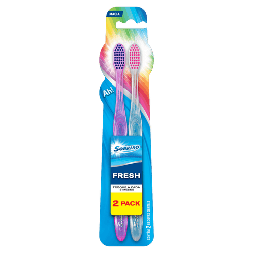 Escova Dental Macia Sorriso Fresh - 2 Unidades