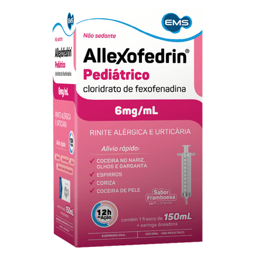ALLEXOFEDRIN PEDIÁTRICO 6MG/ML SUSPENSÃO ORAL 150ML