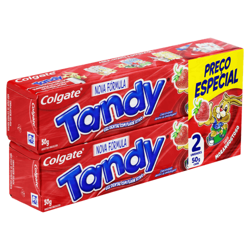 Creme Dental Infantil Colgate Tandy Morango 2 unidades - 50g