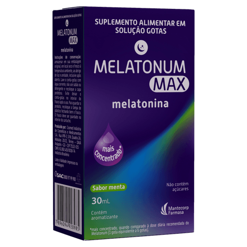 Suplemento Melatonina Melatonum Max 1mg 30ml