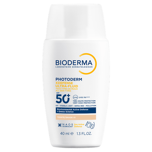 Protetor Solar Facial com Cor 01 FPS 60 Bioderma Photoderm XDefense Ultra-Fluid - 40ml