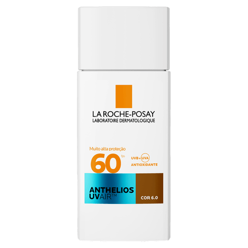 ANTHELIOS Protetor Solar Facial FPS 60 Cor 6.0 UVAir Creme 45ml Toque Seco Pele Sensível
