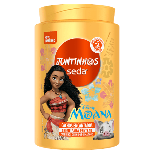 Creme para Pentear Infantil Moana Seda Juntinhos Cachos Encantados - 1kg