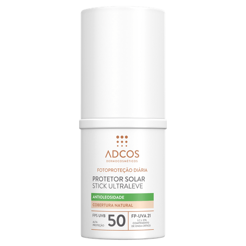 Protetor Solar Facial Stick ADCOS FPS50 Nude 15g