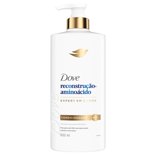 Condicionador Dove Reconstrução + Aminoácido 600ml Unilever para cabelos danificados